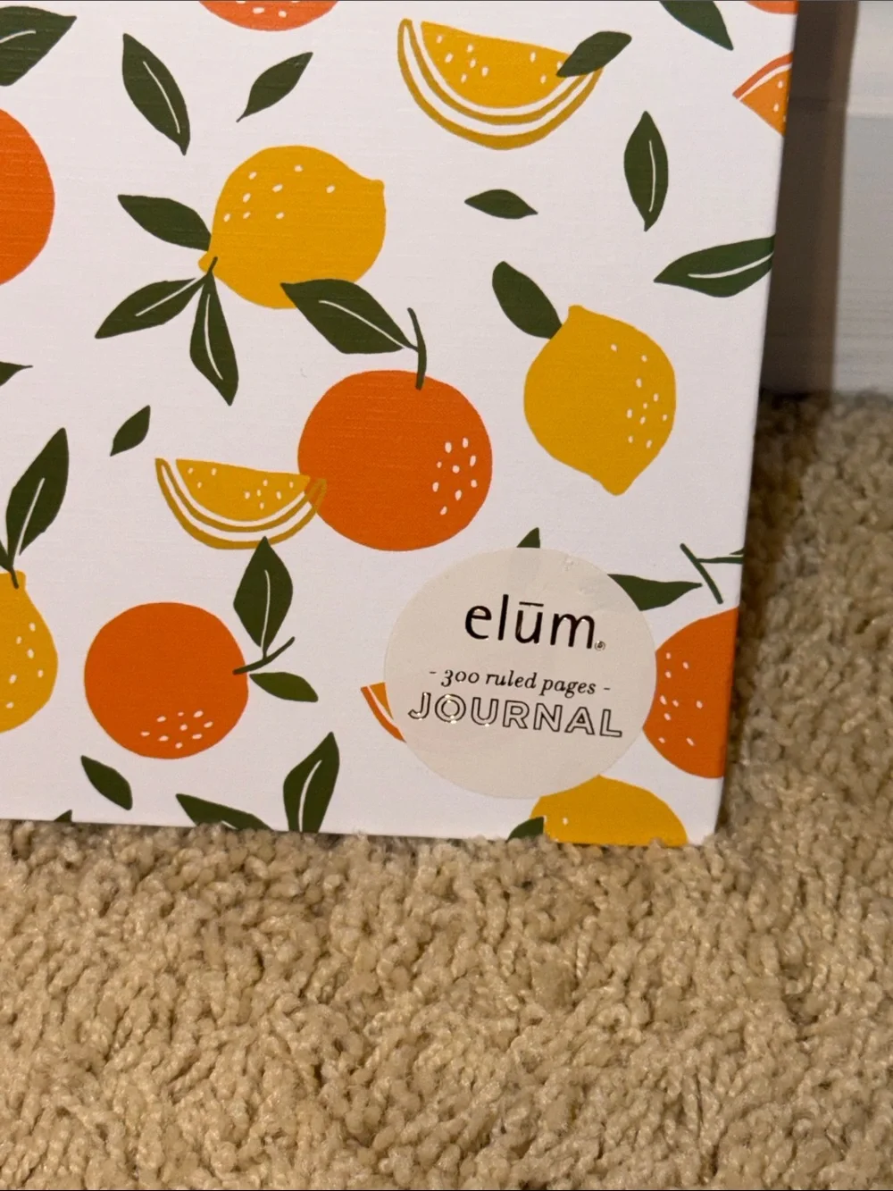 Elum Citrus Notes Spiral Journal — Orange & Yellow